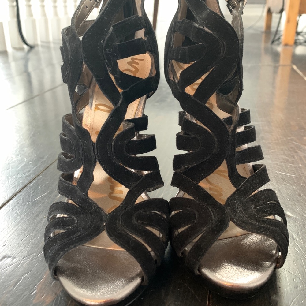 Sam Edelman Peep Toe Caged Platforms